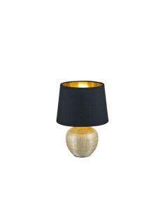 Lámpara Cerámica sobremesa LUXOR Color Oro elegante | LeonLeds