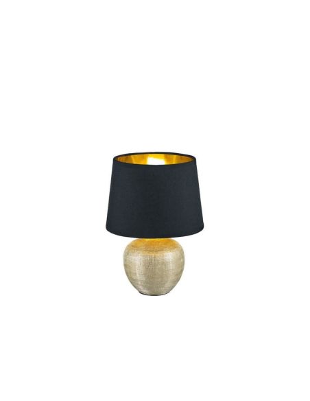 Lámpara Cerámica sobremesa LUXOR Color Oro elegante | LeonLeds
