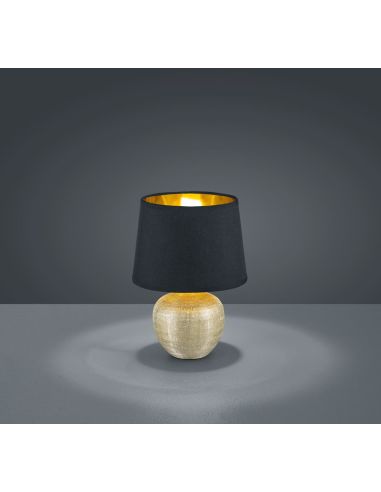 Lámpara Cerámica sobremesa LUXOR Color Oro elegante | LeonLeds