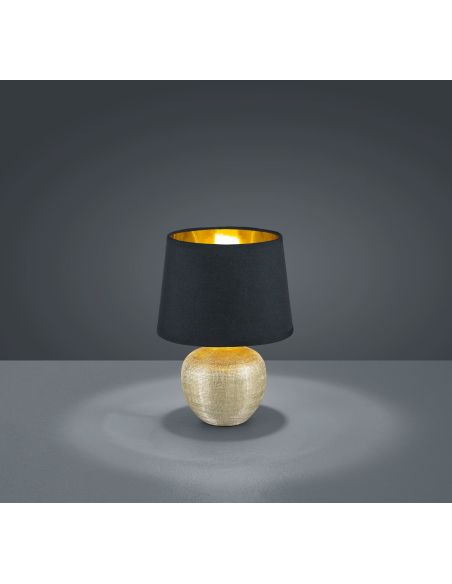 Lampe de table en céramique LUXOR élégante couleur or | LéonLeds