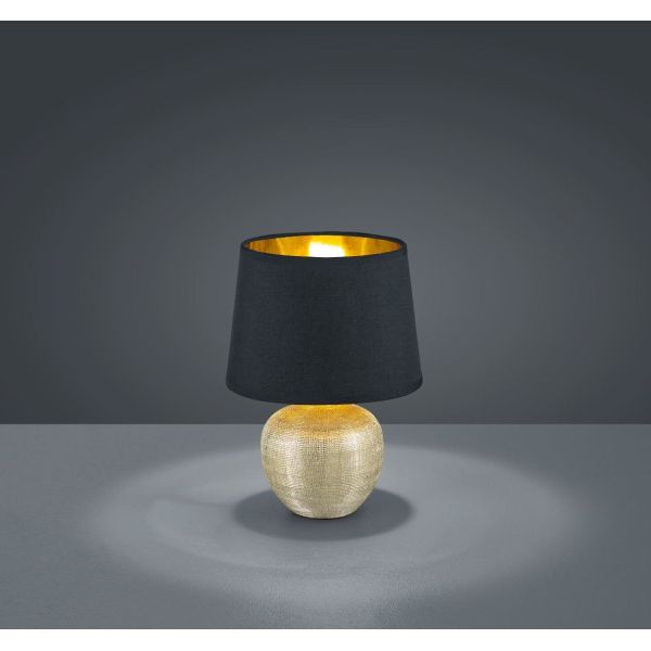 Lámpara Cerámica sobremesa LUXOR Color Oro elegante | LeonLeds