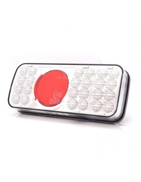 Luz Traseira LED com cabo 12v 24v Was W67LIP 3 Funções com Refletor | Leon Iluminação LED