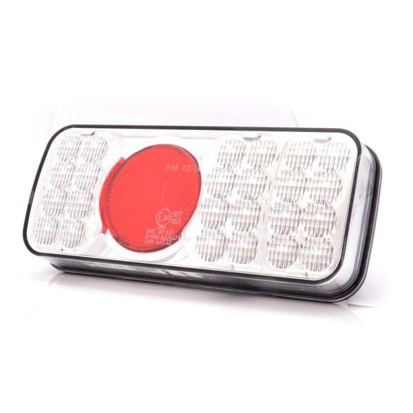 Luz Traseira LED com cabo 12v 24v Was W67LIP 3 Funções com Refletor | Leon Iluminação LED