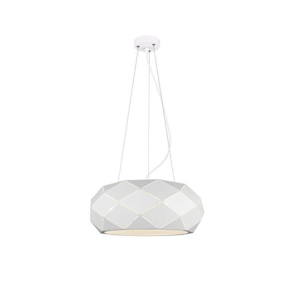 Lámpara de techo Colgante moderna ZANDOR Color Blanco Regulable altura | LeonLeds