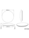 Plafón de techo LED LUNAR Regulable efecto de Fases Lunares 40W 3000K| LeonLeds