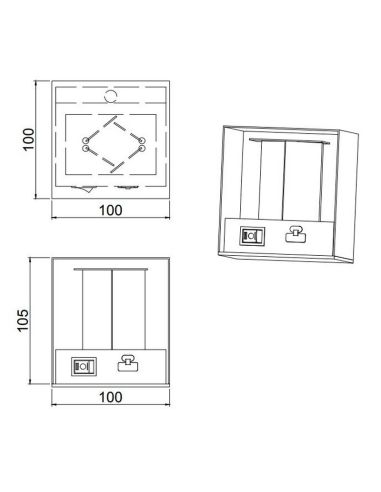 Applique d'extérieur LED 5W TALENT sans câbles | LéonLeds