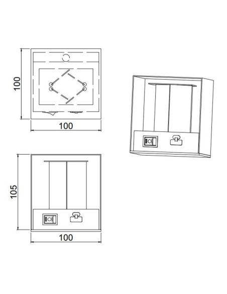 Applique d'extérieur LED 5W TALENT sans câbles | LéonLeds