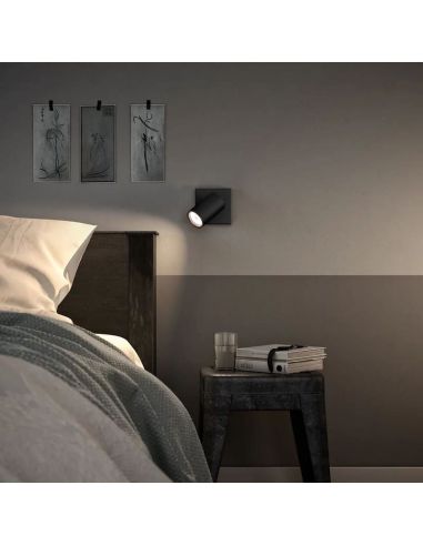 Foco para Techo o Pared KOSIPO Negro Montaje Fácil ClickFix | LeonLeds