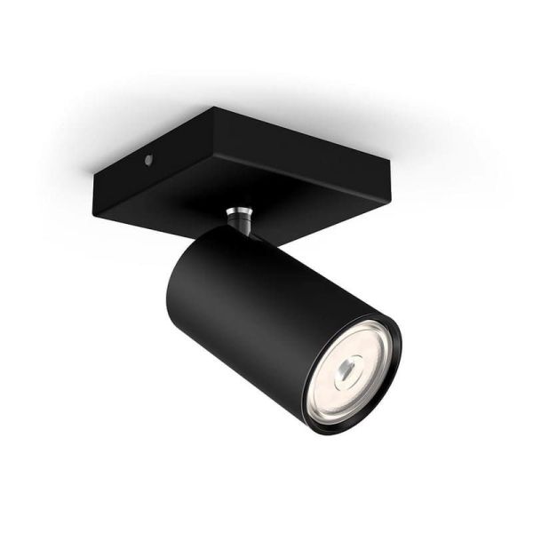 Foco para Techo o Pared KOSIPO Negro Montaje Fácil ClickFix | LeonLeds