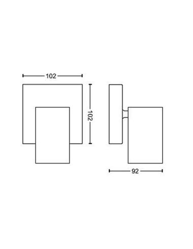 Foco para Techo o Pared KOSIPO Negro Montaje Fácil ClickFix | LeonLeds