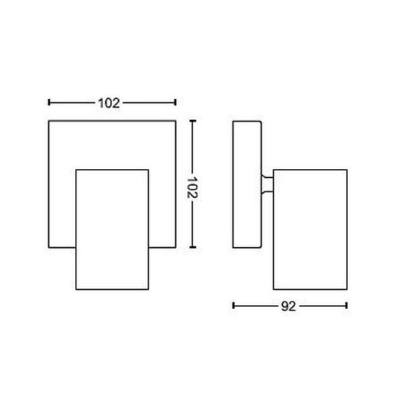 Spot de teto ou parede KOSIPO preto fácil montagem ClickFix | LeonLeds