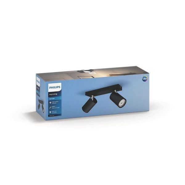 Regleta 2 luces para Techo o Pared KOSIPO ClickFix | LeonLeds