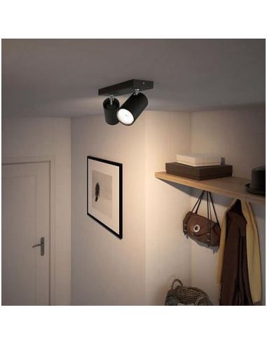 Regleta 2 luces para Techo o Pared KOSIPO ClickFix | LeonLeds