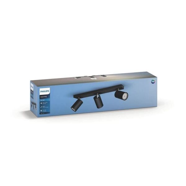 Regleta 3 luces KOSIPO Techo o Pared IP20 | LeonLeds