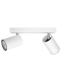 Regleta 2 luces Techo o Pared KOSIPO Blanco ClickFix IP20 | LeonLeds