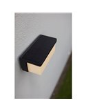 Aplique solar ZELNA rectangular, sostenible y elegante antracita, 3000K 9W