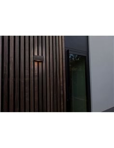 Aplique solar INKA con diseño refinado con panel solar 9W 3000K antracita 2