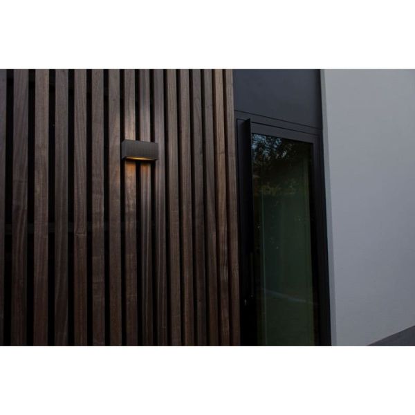 Applique murale solaire INKA au design raffiné et panneau solaire anthracite 9W 3000K