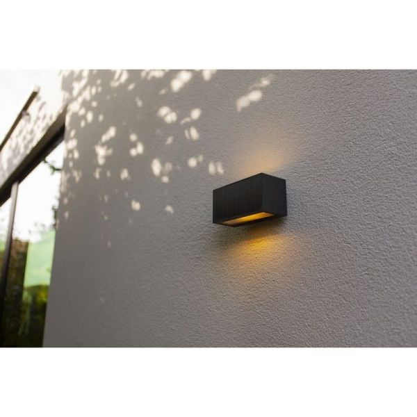 Aplique solar INKA con diseño refinado con panel solar 9W 3000K antracita