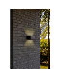 Aplique solar INKA con diseño refinado con panel solar 9W 3000K antracita