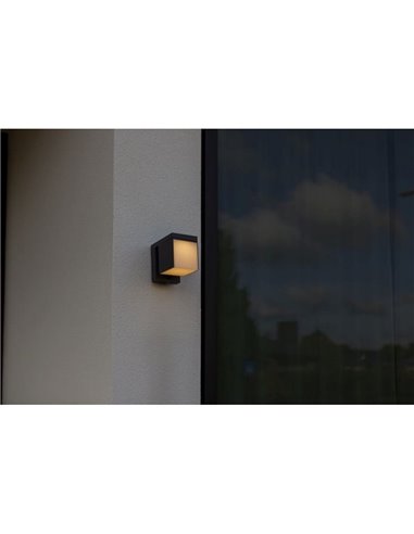 Aplique LED con panel solar PRIMA y  sensor de movimiento, en antracita 9,5W 3000K