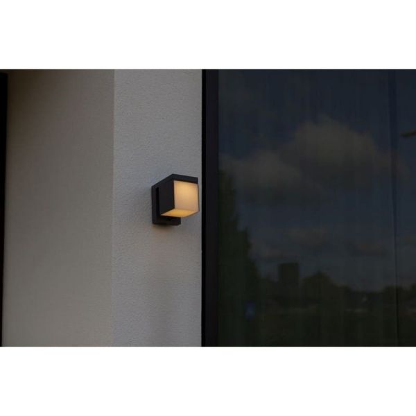 Aplique LED con panel solar PRIMA y  sensor de movimiento, en antracita 9,5W 3000K