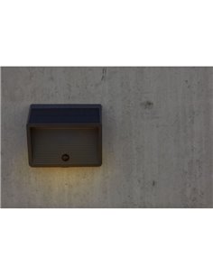 Aplique de parede LINKO aplique solar com sensor PIR e painel solar para iluminação ecológica 11,5W 3000K 2