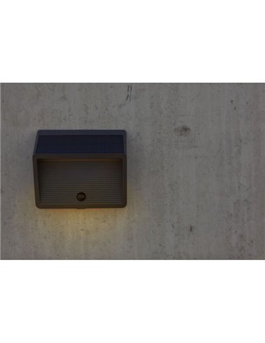 Aplique solar LINKO wall Light con sensor PIR y panel solar para iluminación ecológica 11,5W 3000K