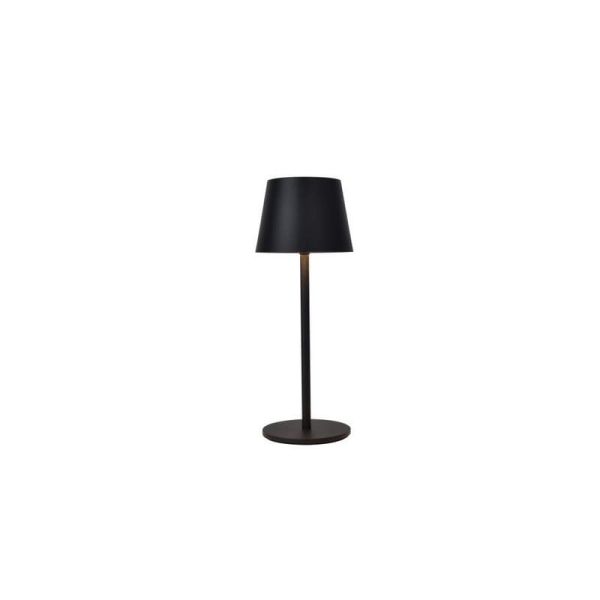 Lámpara LED de mesa inalámbrica exterior ROBLE negra mate 3000K