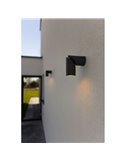 Aplique de pared exterior TUBON con cabezal móvil antracita GU10
