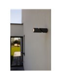 Aplique de pared exterior TUBON con cabezal móvil antracita GU10
