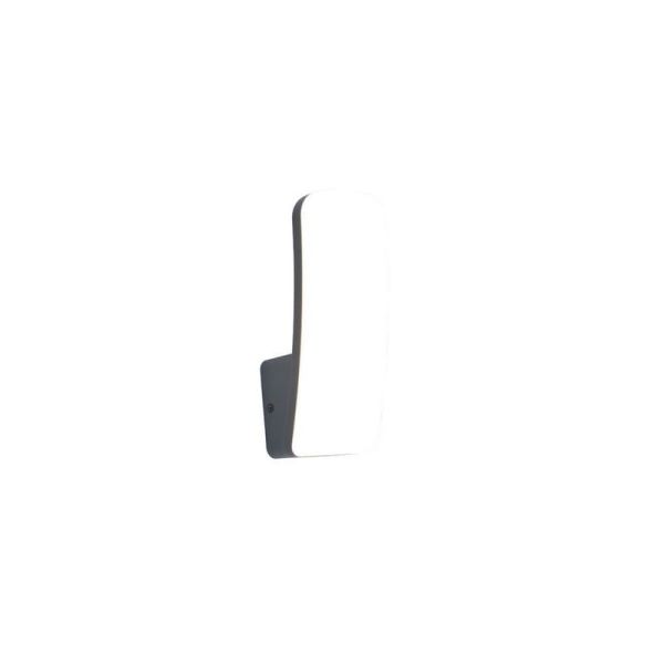 Aplique rectangular KITE de exterior con diseño alargado en antracita 3000K 8,8W