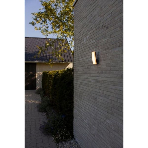 Aplique retangular para exterior KITE com design alongado em antracite 3000K 8,8W