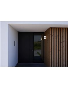 Aplique outdoor STELA con diseño tipo cuba doble 3000K 14W antracita 2