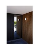 Aplique outdoor STELA con diseño tipo cuba doble 3000K 14W antracita