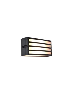 Aplique de exterior ZEBRA antracita con diseño a rayas, E27 IP44