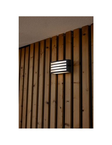 Aplique de exterior ZEBRA antracita con diseño a rayas, E27 IP44