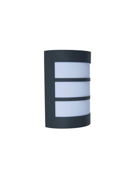 Applique d'extérieur NILA en acier inoxydable anthracite E27. INFORMATION PRODUIT : il est recommandé d'utiliser une ampoule