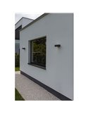 Aplique exterior GEMINI antracita y difusor de vidrio E27 IP54