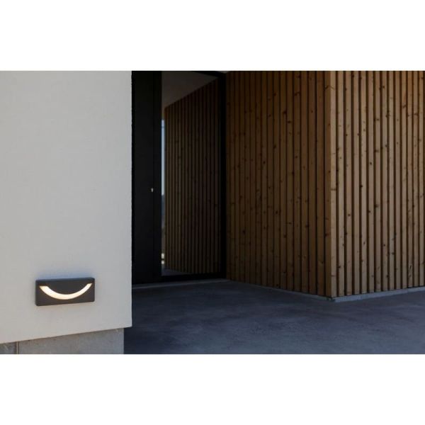 Luminária de piso LED para exterior LUPS redonda, antracite 14W 3000K