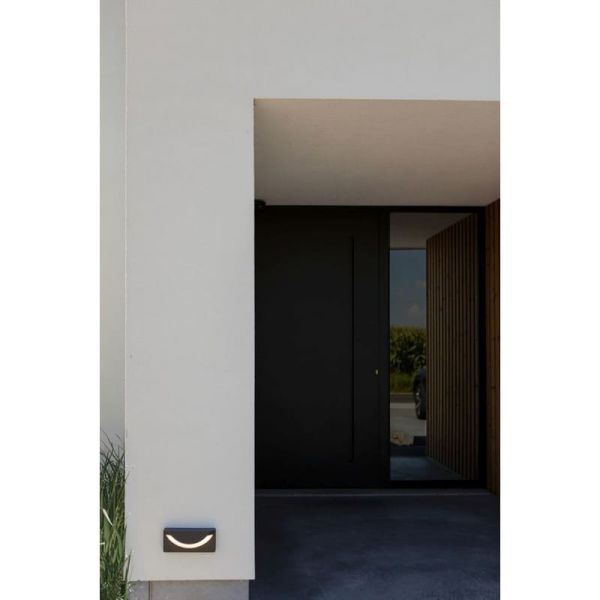 Luminária de piso LED para exterior LUPS redonda, antracite 14W 3000K