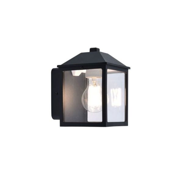 Lámpara de pared clásica SPIRE para exterior negro E27
