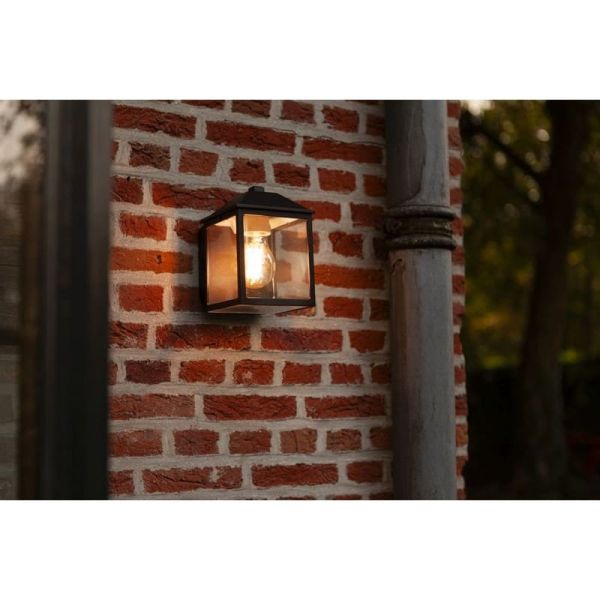 Lámpara de pared clásica SPIRE para exterior negro E27
