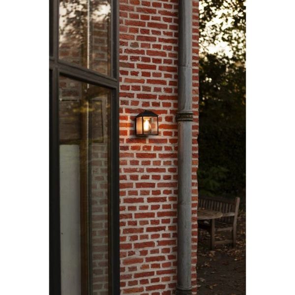 Lámpara de pared clásica SPIRE para exterior negro E27