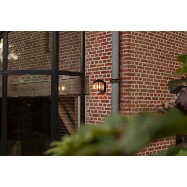 Lámpara de pared clásica SPIRE para exterior negro E27