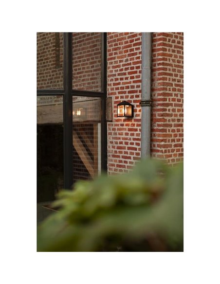 Lámpara de pared clásica SPIRE para exterior negro E27