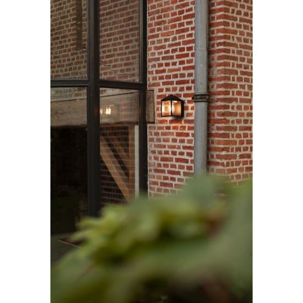 Lámpara de pared clásica SPIRE para exterior negro E27