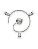 Regleta 3 focos Espiral LIMBALI 3x50W GU10 Níquel IP20 | LeonLeds