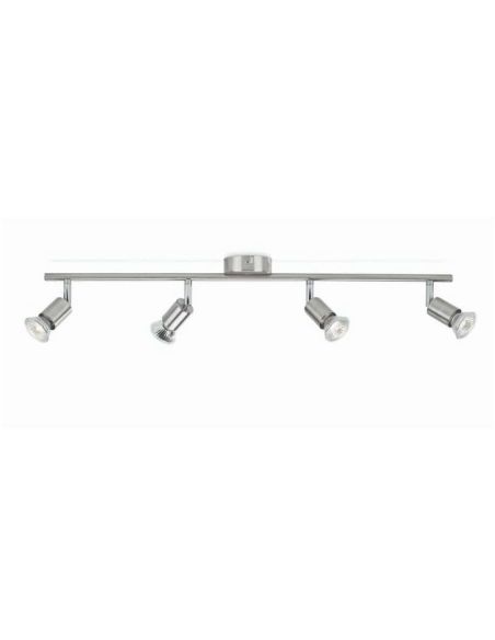 Regleta 4 Focos Orientables LIMBALI IP20 Color Níquel | LeonLeds