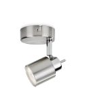 MERANTI Foco ajustável de 1 luz Níquel Cor IP20 | LeonLeds